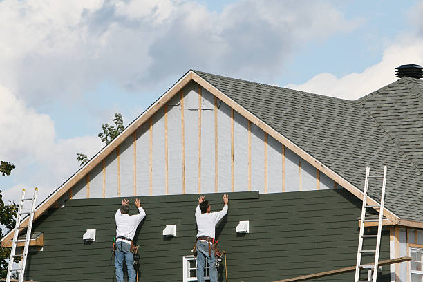 Professional Siding Contractor technician working in Plymouth, PA